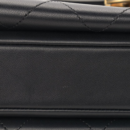 Chanel Lambskin Medium Sleek And Chic Flap Black 9 of 11