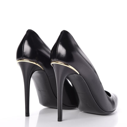 Louis Vuitton Glazed Calfskin Eyeline Pumps 41 Black 4 of 8