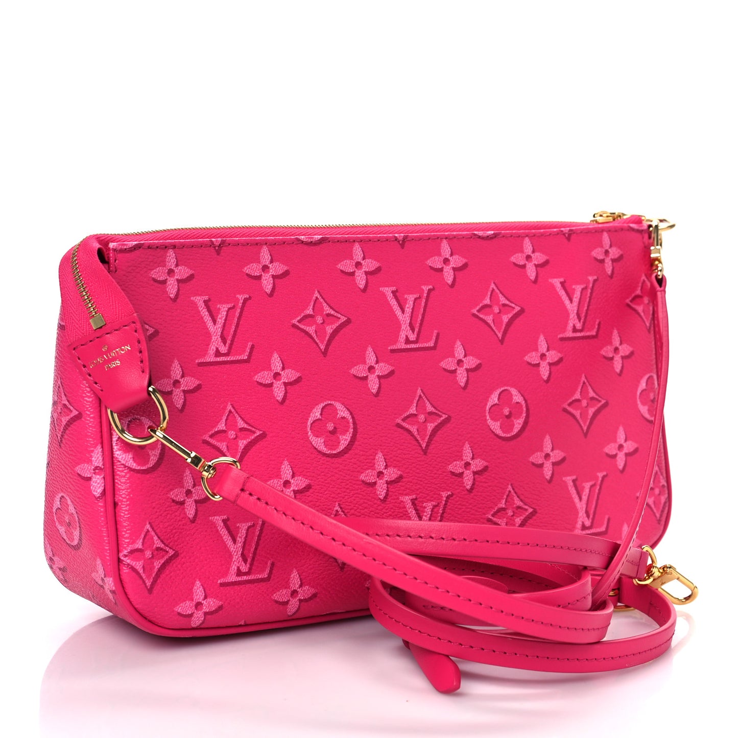 Monogram Fall For You Maxi Multi Pochette Accessories Fuchsia