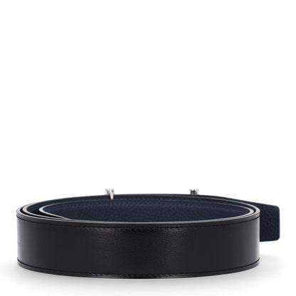 Hermes Box Togo 32mm H d'Ancre Belt 100 40 Black Bleu de Prusse 2 of 6