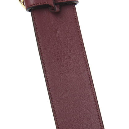 Gucci GG Supreme Monogram Blooms Moon Calfskin Interlocking G 37mm Belt 95 38 Beige Ebony Multicolor Dry Rose 3 of 5