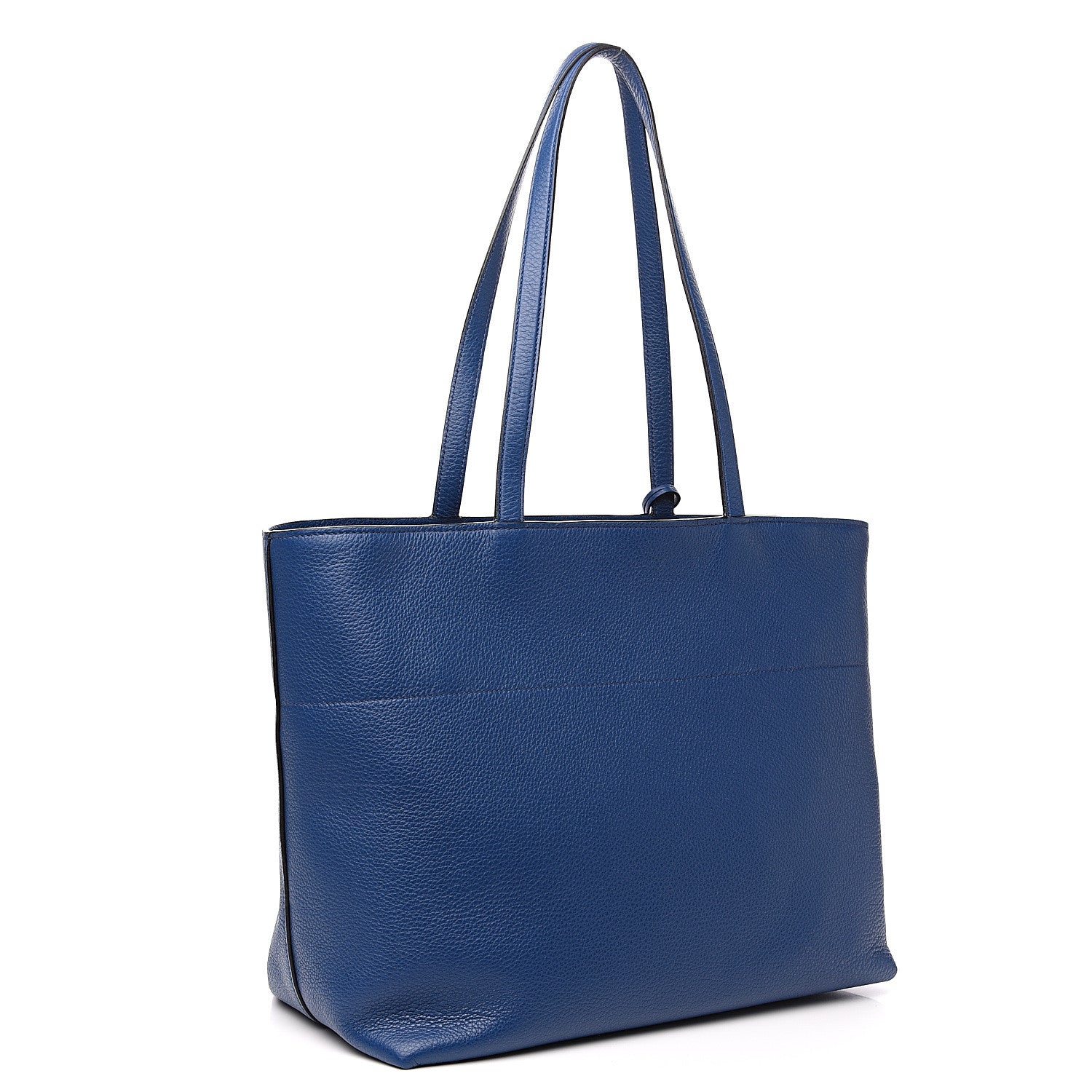 Prada Vitello Phenix Zip Shopping Tote Bluette 2 of 9