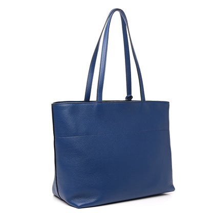 Prada Vitello Phenix Zip Shopping Tote Bluette 2 of 9