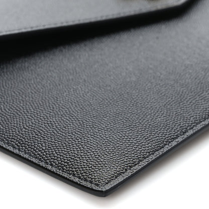 Saint Laurent Grain De Poudre Uptown Pouch Black 7 of 8
