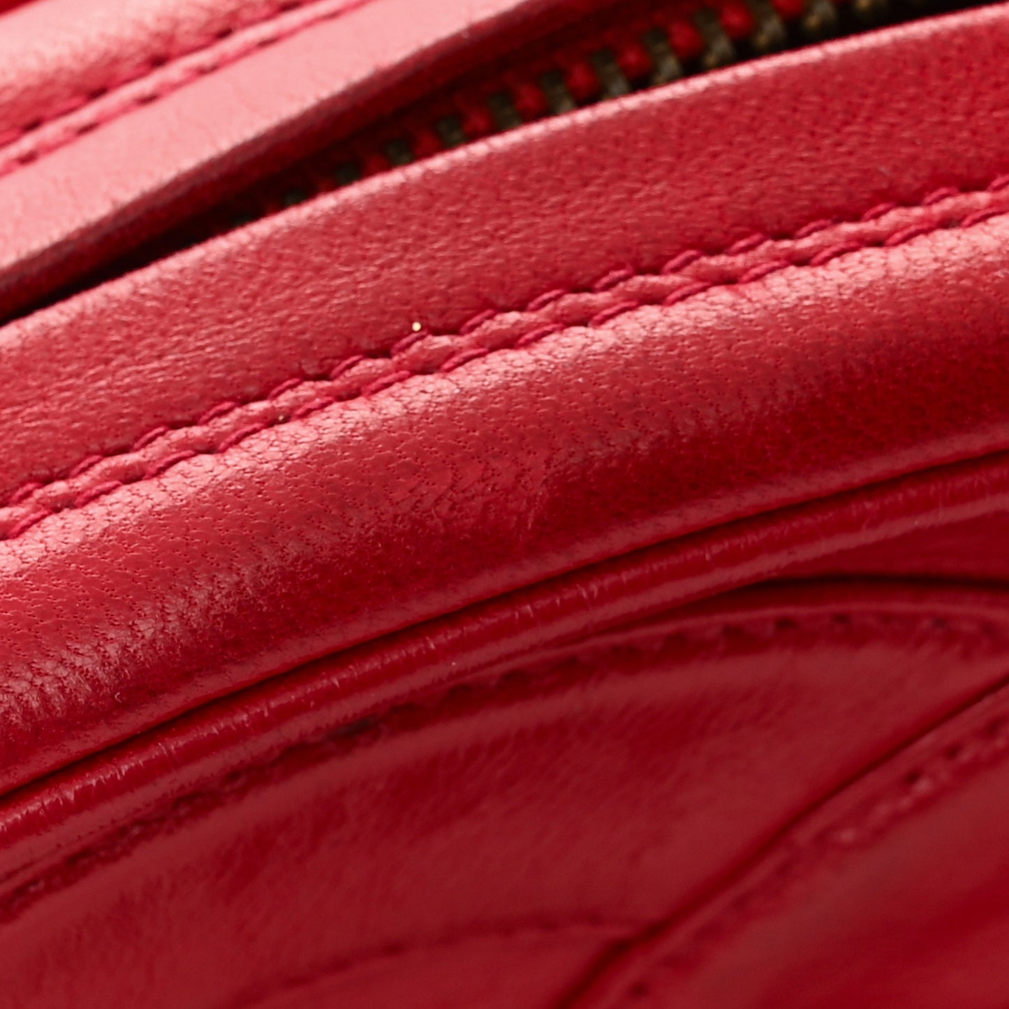 Lambskin Tassel Round Camera Case Red