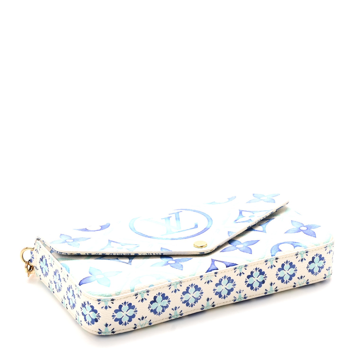 Louis Vuitton Monogram Giant By The Pool 2.0 Felicie Pochette Chain Wallet Lagoon Blue Lagoon Blue 4 of 9