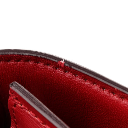 Celine Smooth Calfskin Small Classic Box Flap Bag Red 15 of 16