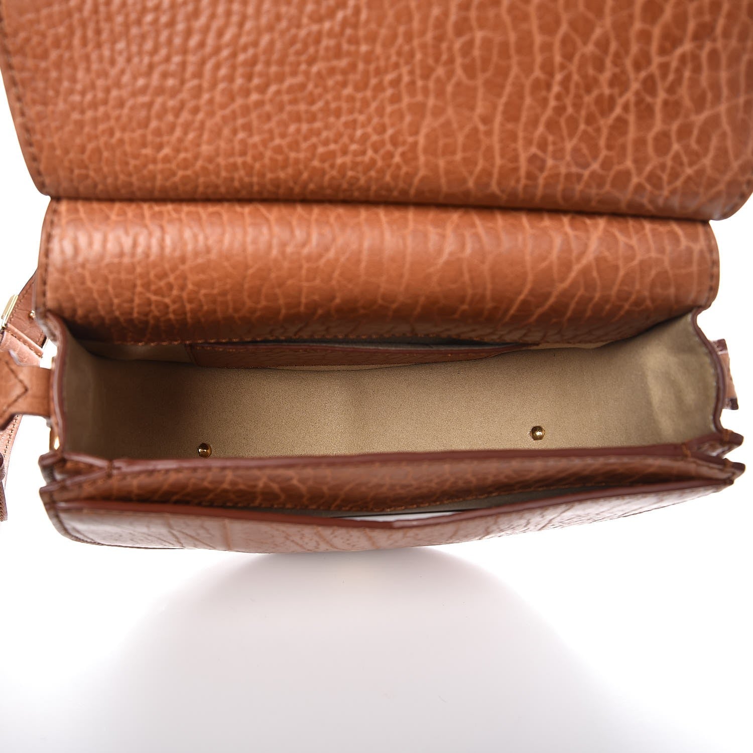 Givenchy Bullhide Calfskin Mini Infinity Saddle Bag Cognac 5 of 8