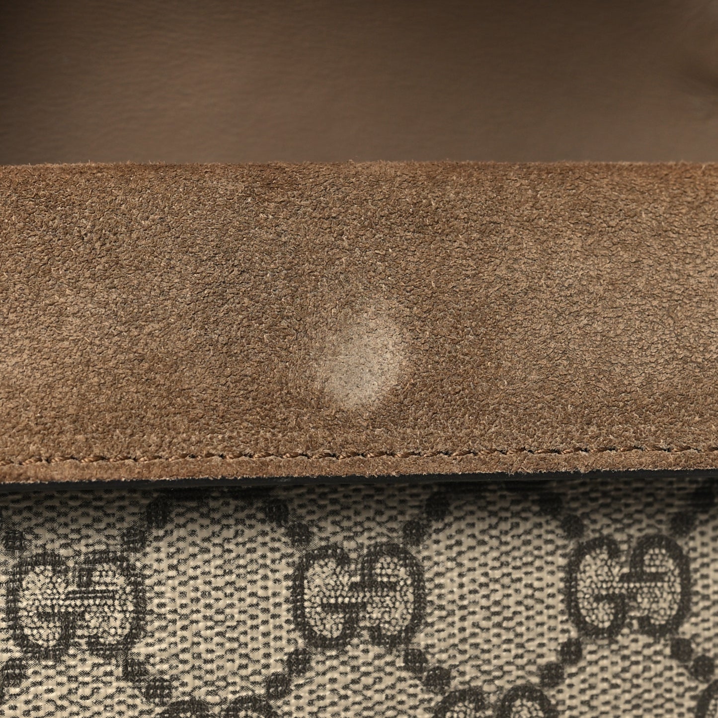 GG Supreme Monogram Super Mini Dionysus Shoulder Bag Taupe