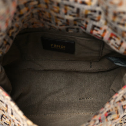 Fendi Zucchino Vitello Floral Mini Forever Mini Mama Baguette Brown Multicolor 5 of 12
