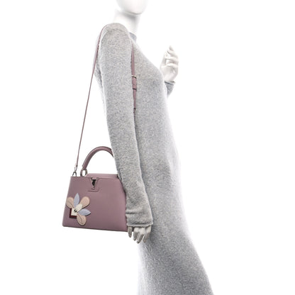 Louis Vuitton Taurillon Iris Blossom Capucines BB Light Purple 2 of 10