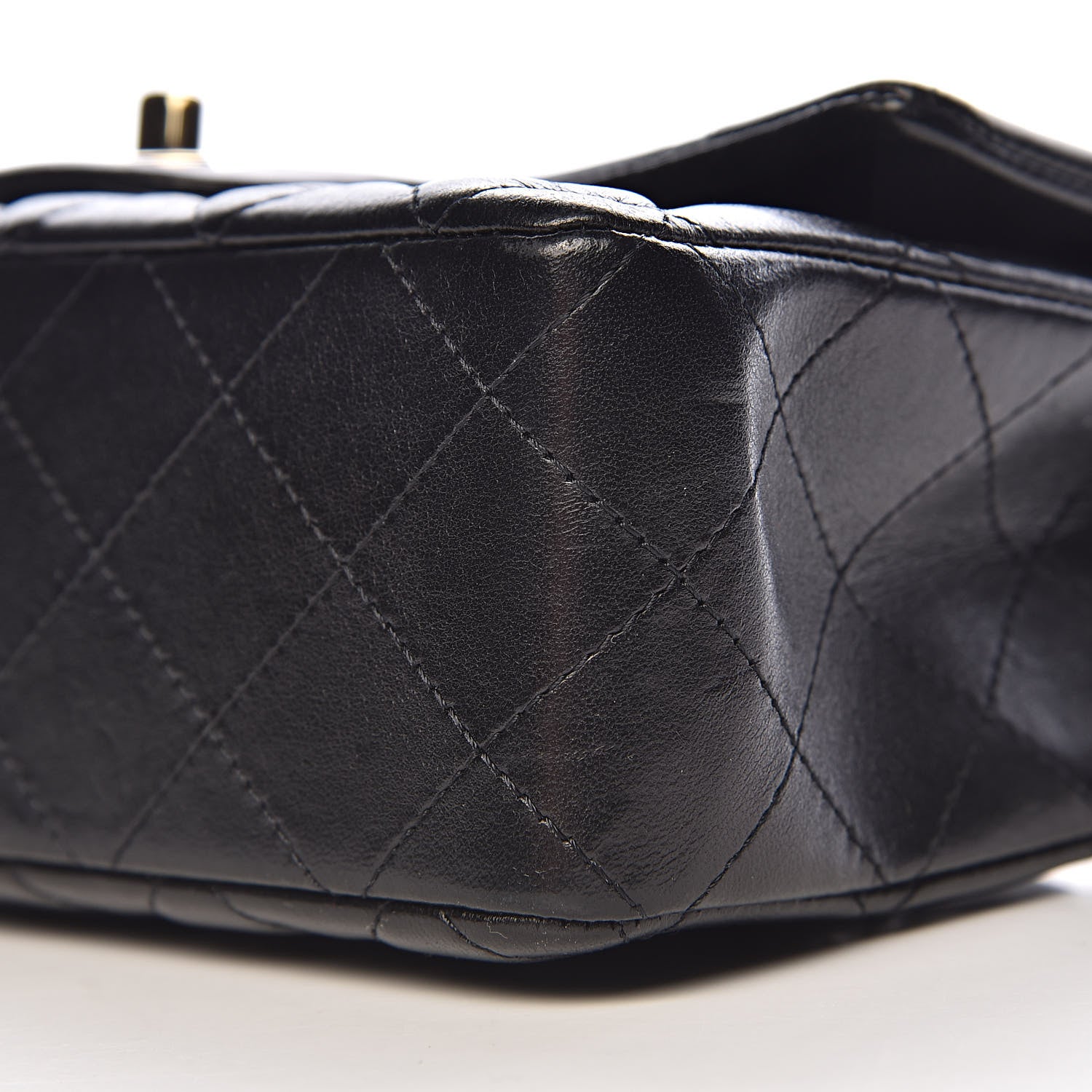 Chanel Lambskin Quilted Mini Rectangular Flap Black 10 of 11
