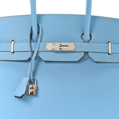 Hermes Epsom Candy Birkin 35 Celeste Mykonos 8 of 10