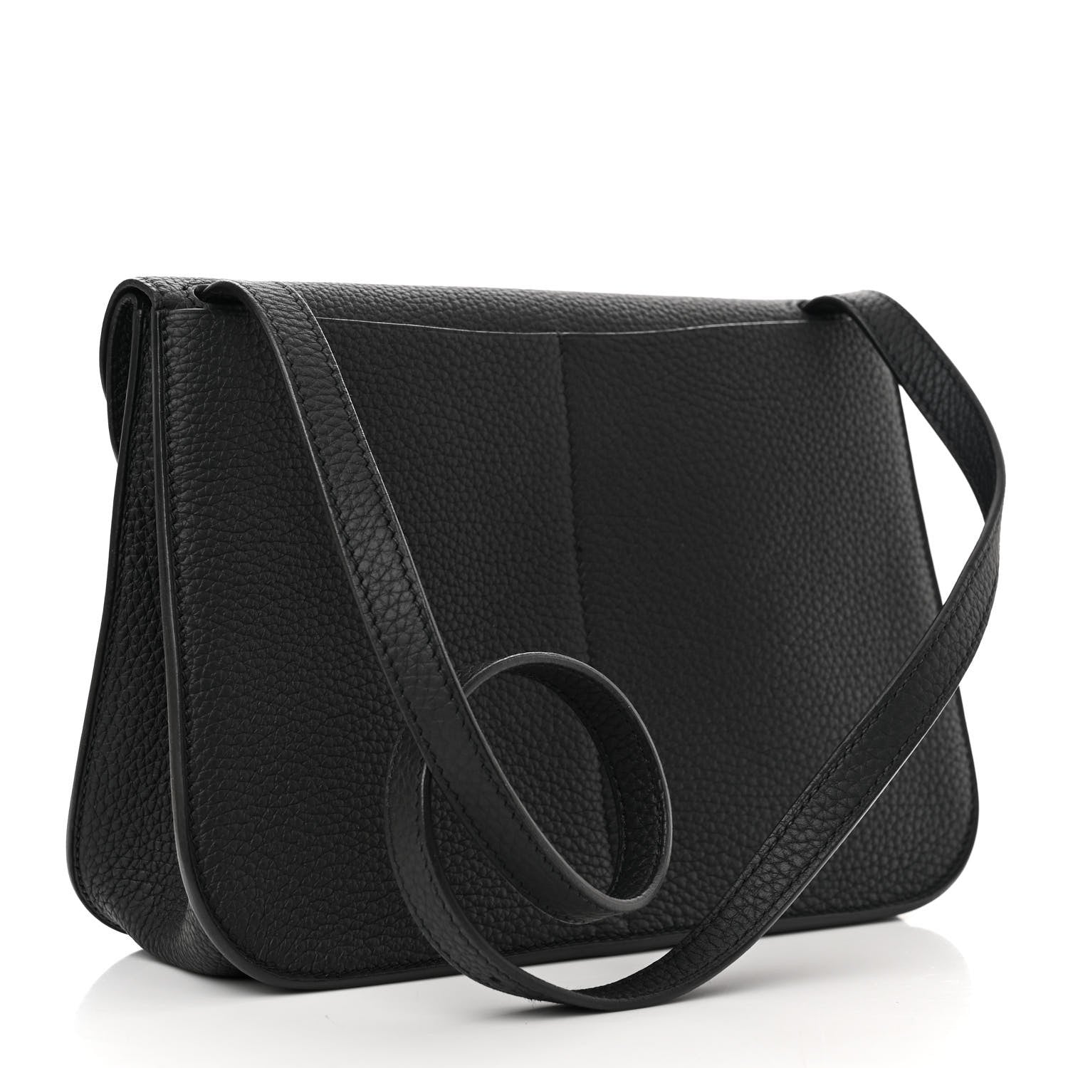 Hermes Taurillon Clemence Halzan 25 Black 3 of 12