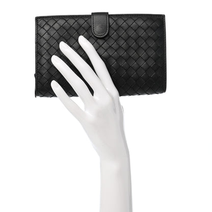 Bottega Veneta Nappa Intrecciato Continental Wallet Black 2 of 7