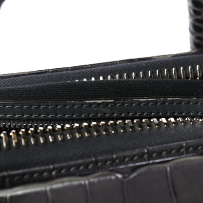 Givenchy Calfskin Crocodile Embossed Small Antigona Storm Grey 16 of 20