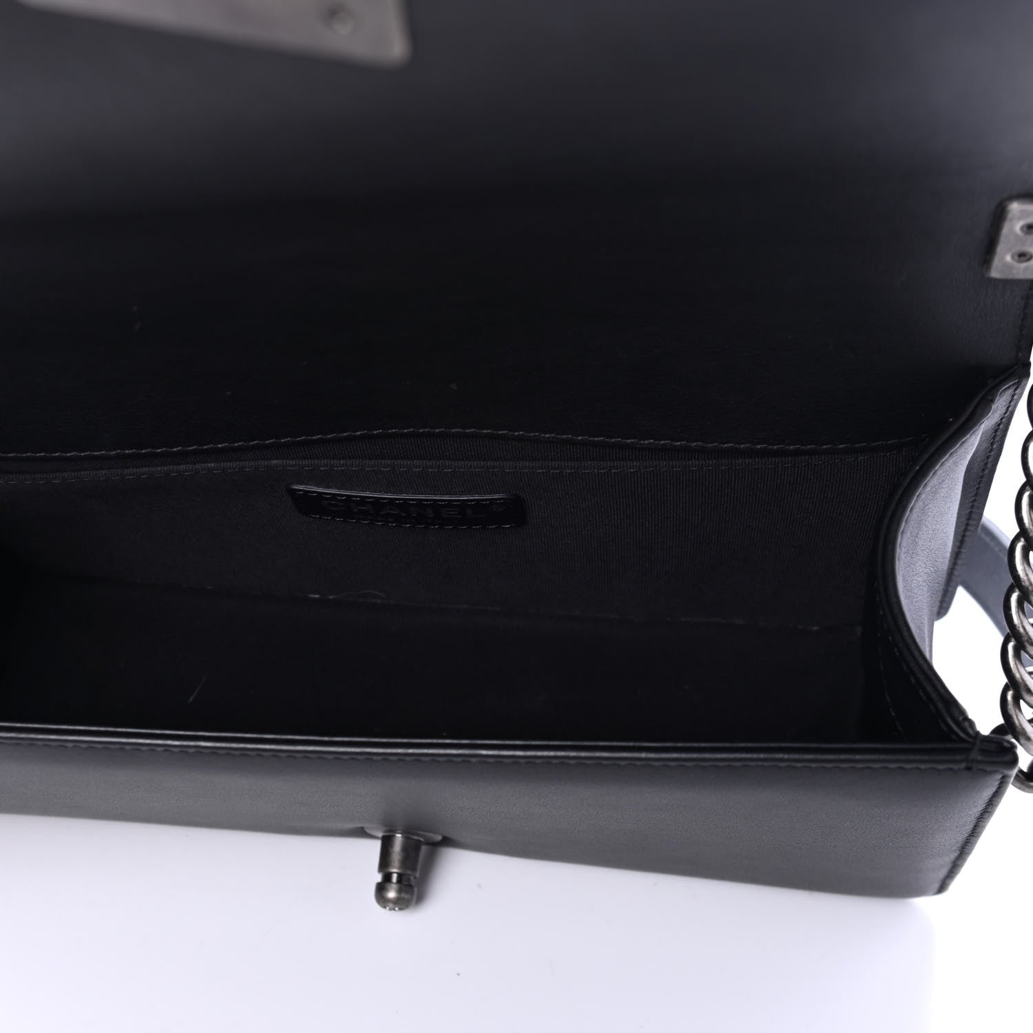 Chanel Calfskin Quilted Medium Boy Flap Black 4 of 4