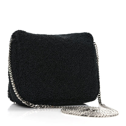 Burberry Cotton Terry Mini Love Lola Bag Black White 3 of 8