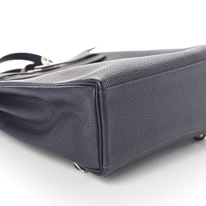 Hermes Taurillon Clemence Kelly Ado Backpack Bleu Nuit 8 of 9