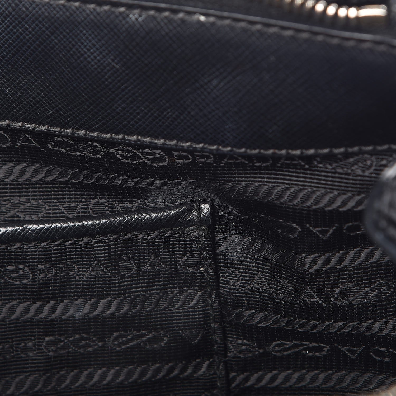 Prada Saffiano Medium Galleria Double Zip Tote Black 13 of 22