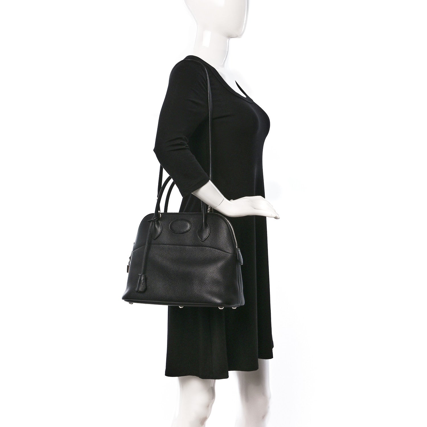 Hermes Taurillon Clemence Bolide 31 Black 2 of 20