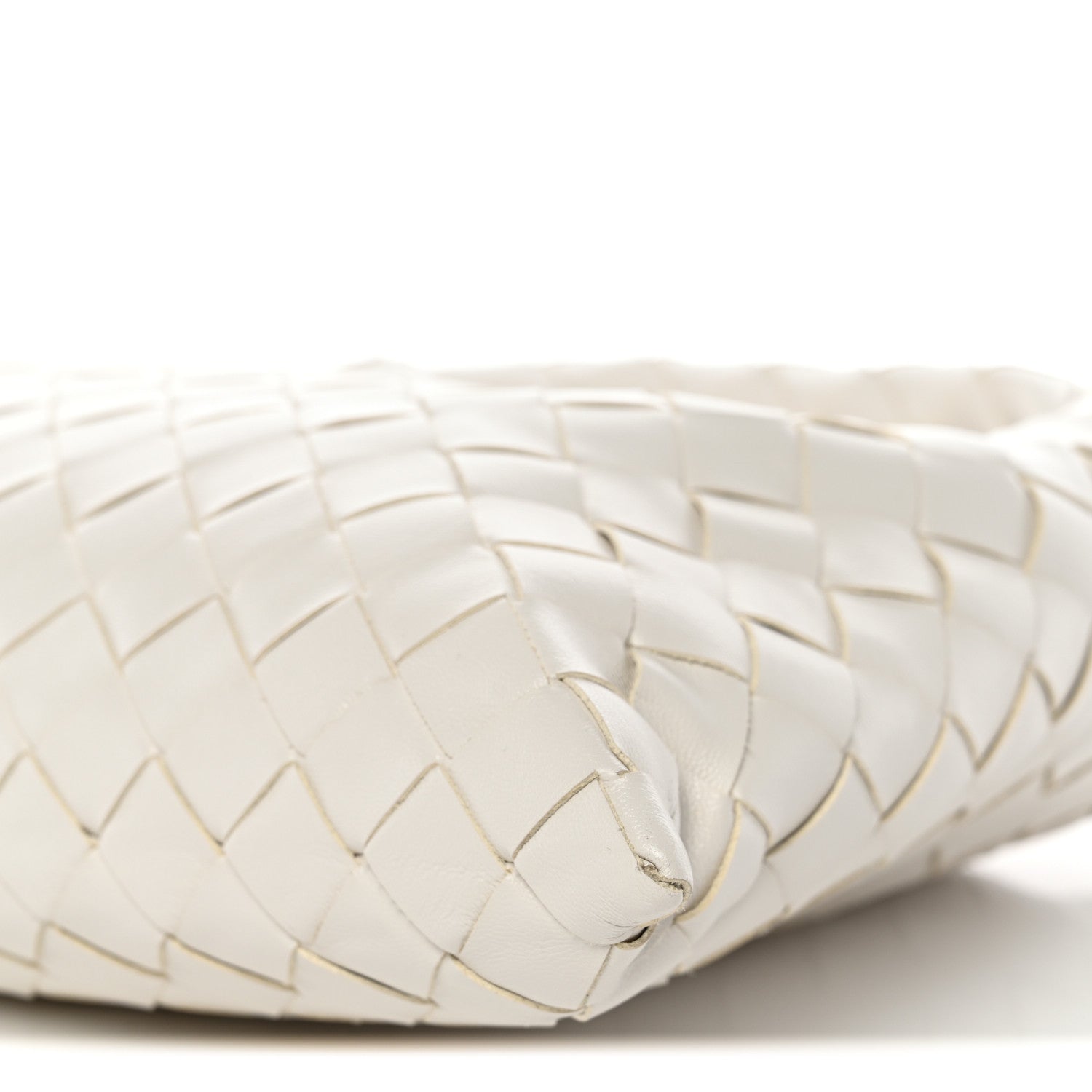 Bottega Veneta Calfskin Intrecciato Mini Hop White 10 of 11
