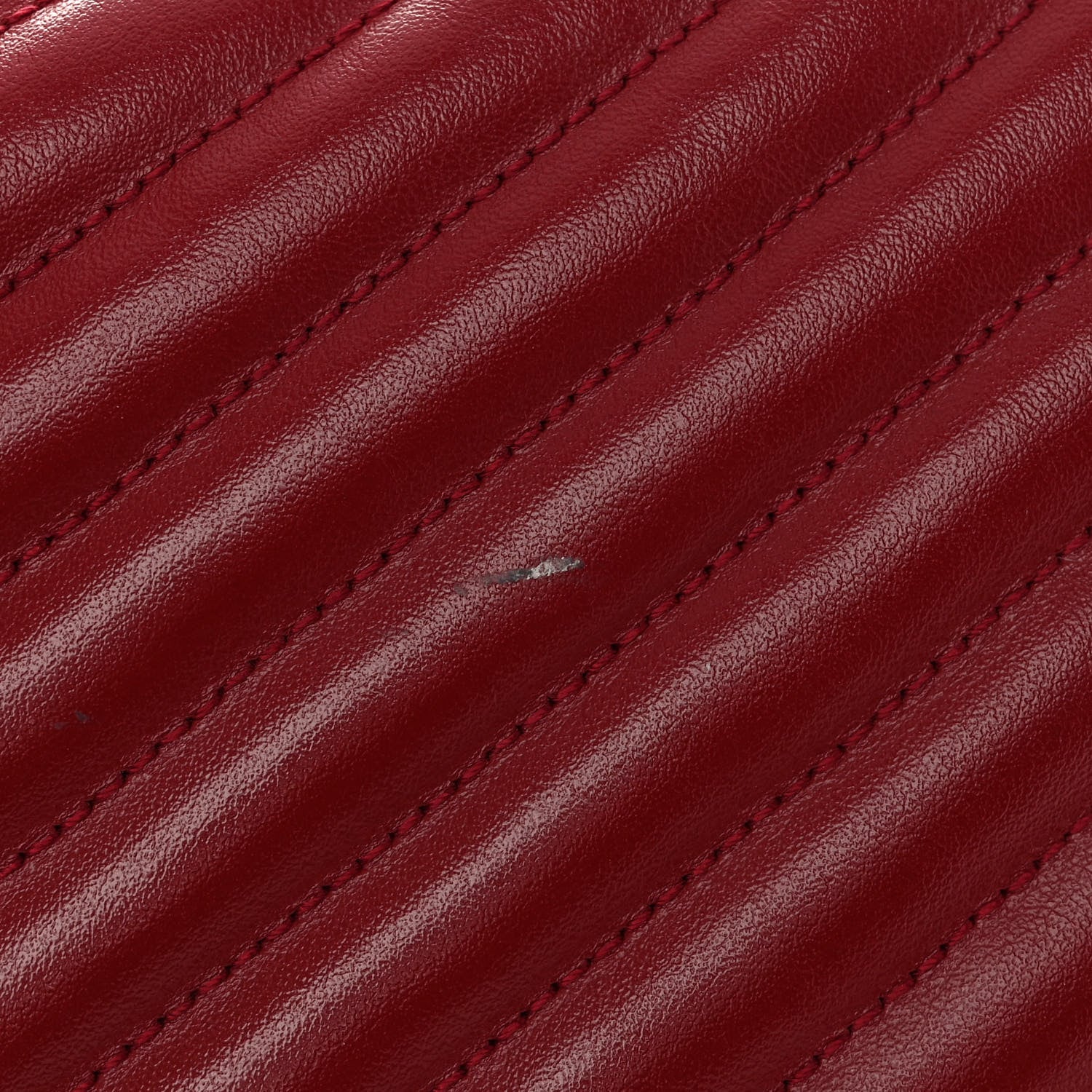Saint Laurent Calfskin Matelasse Monogram Lou Camera Bag Rouge Eros 14 of 17