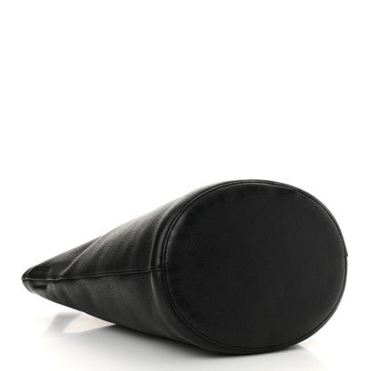 Mansur Gavriel Pebbled Calfskin Zip Bucket Bag Black 4 of 11