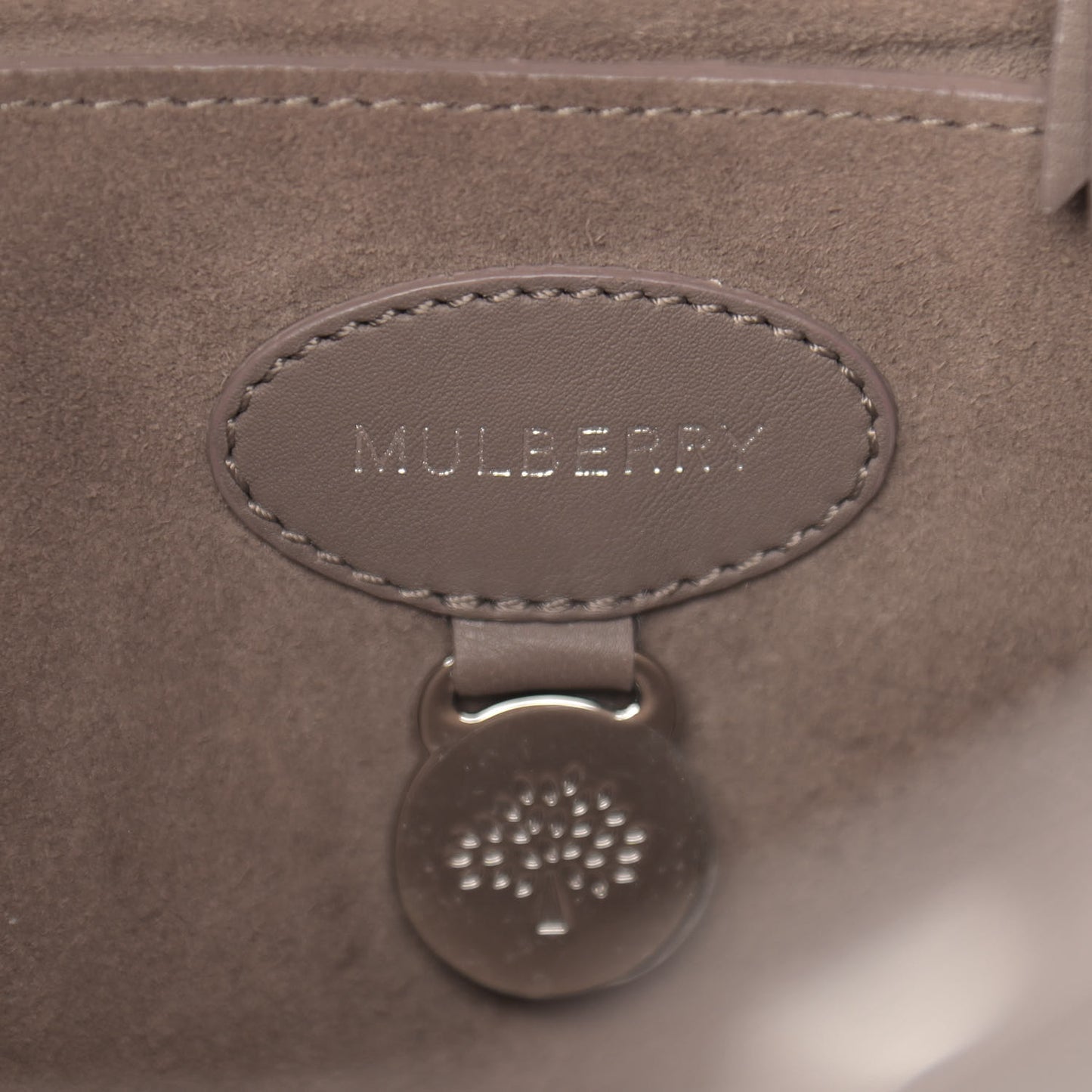 Silky Calf Small Willow Tote Taupe