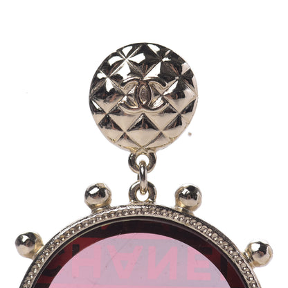 Chanel Quilted CC Nautical Wheel Earrings 7 of 8