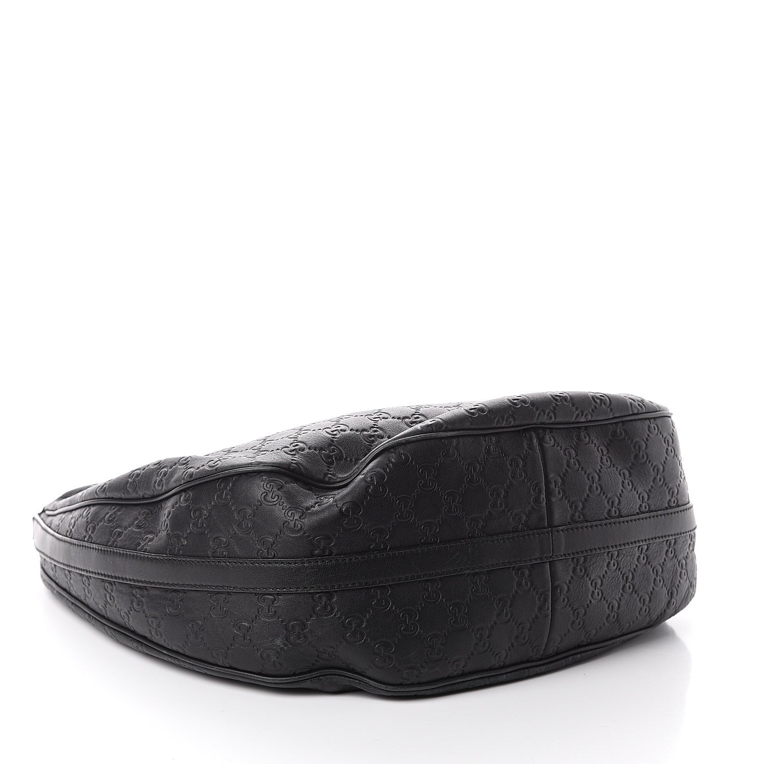Gucci Guccissima Large GG Twins Hobo Black 3 of 8