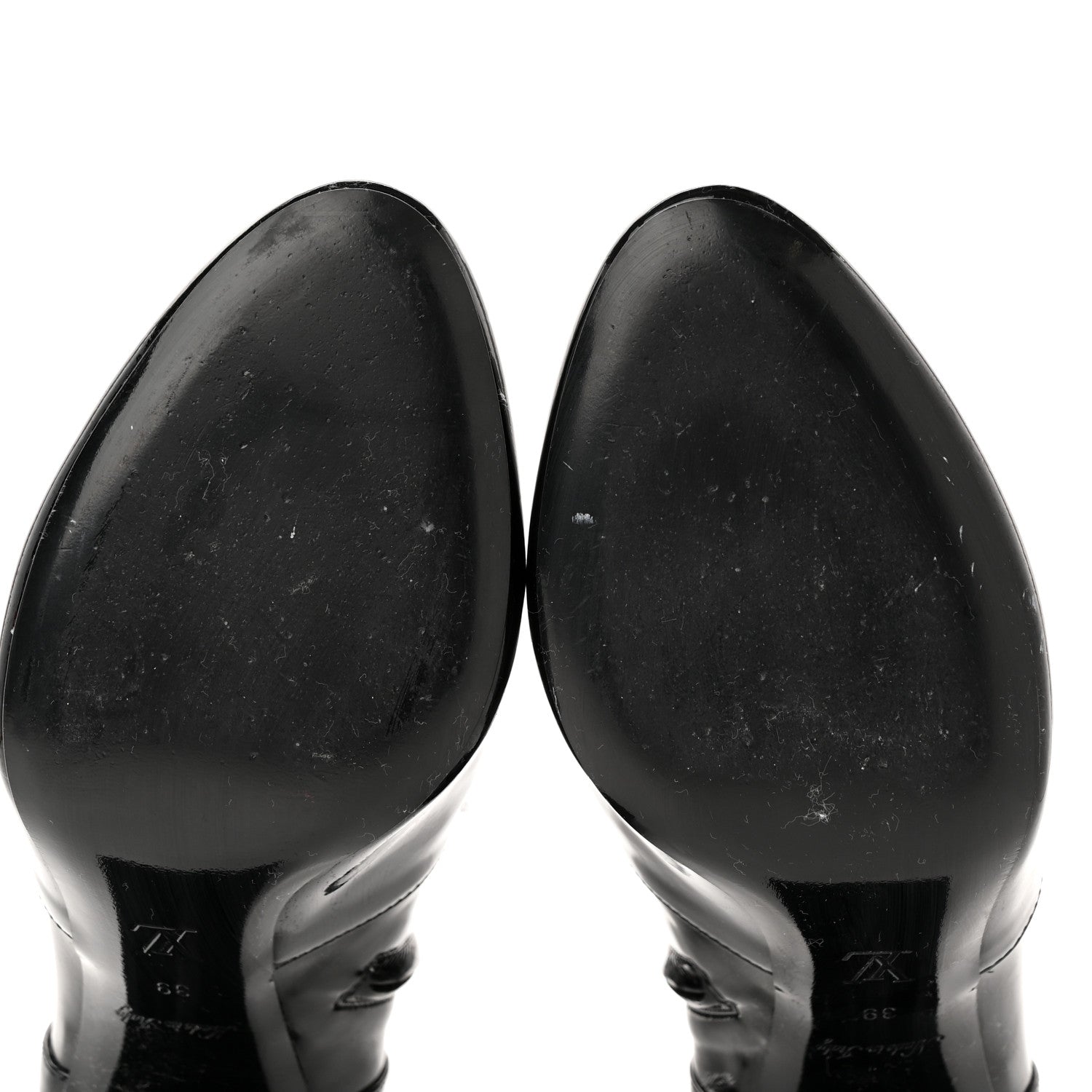 Louis Vuitton Patent Uniformes Silhouette Ankle Boots 39 Black 9 of 10