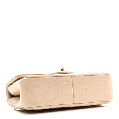 Chanel Lambskin Quilted Small Sweet Camellia Flap Beige 4 of 10