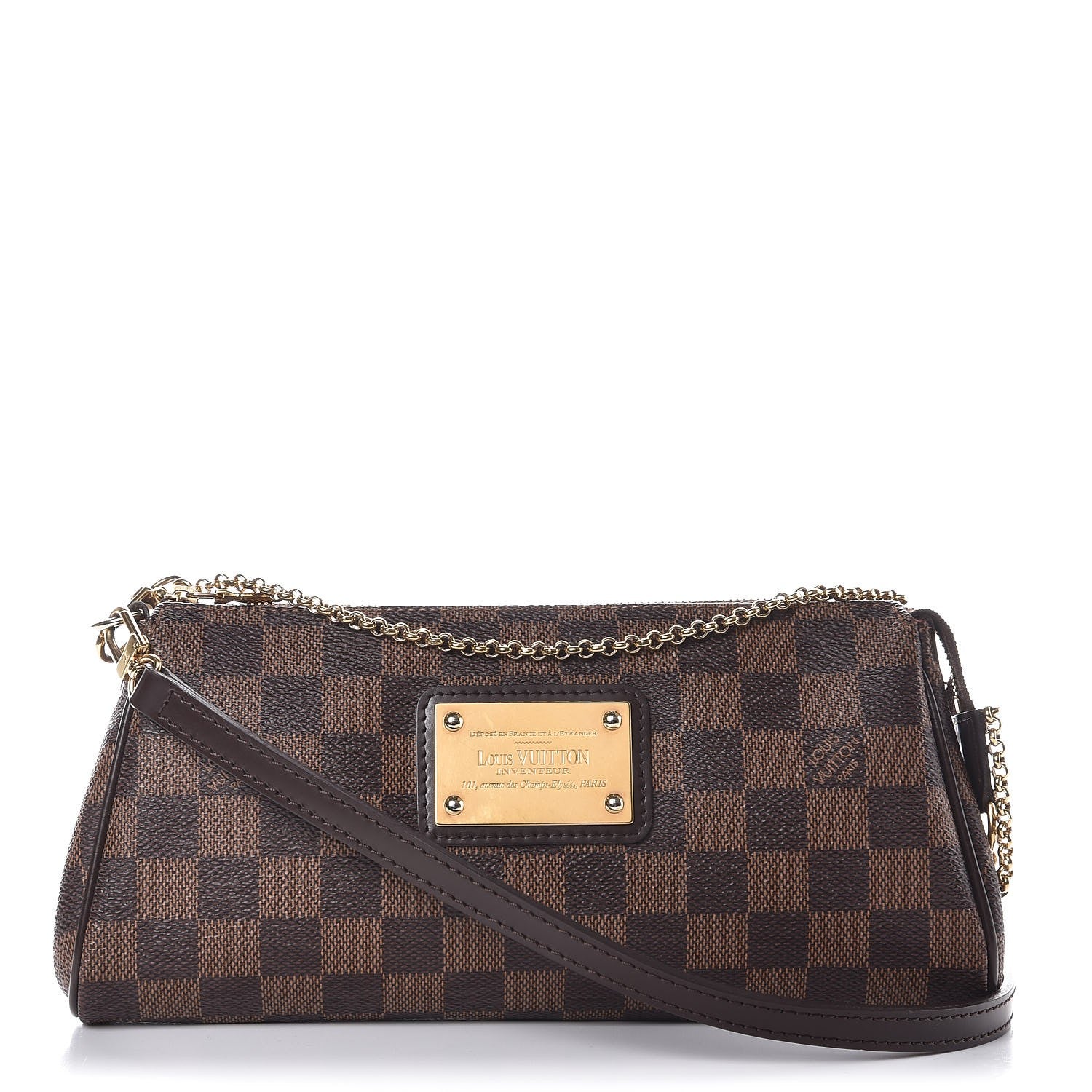 Louis Vuitton Damier Ebene Eva Clutch 1 of 7