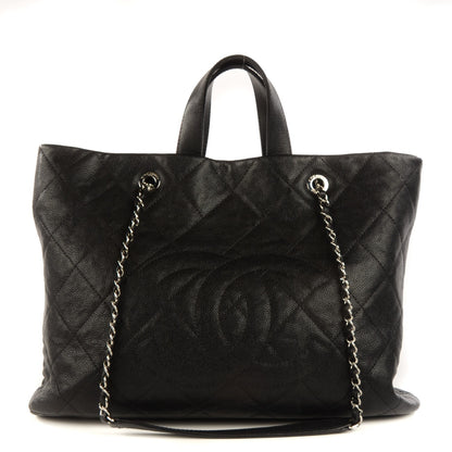 Chanel Caviar Quilted Large CC Tote Black 1 of 7