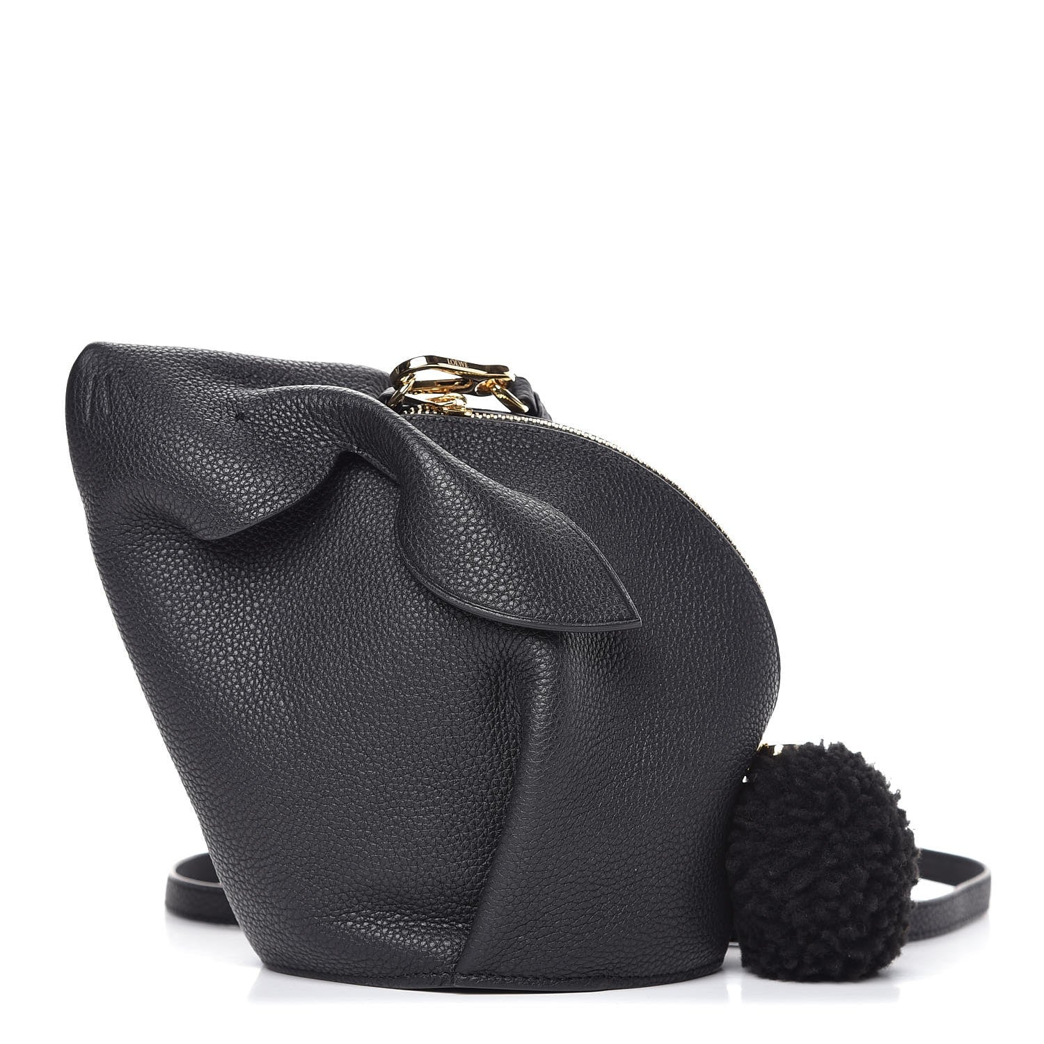 Loewe Calfskin Mini Bunny Crossbody Bag Black 1 of 6
