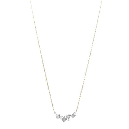 David Yurman 18K Yellow White Gold Diamond Precious Chatelaine Necklace 1 of 5