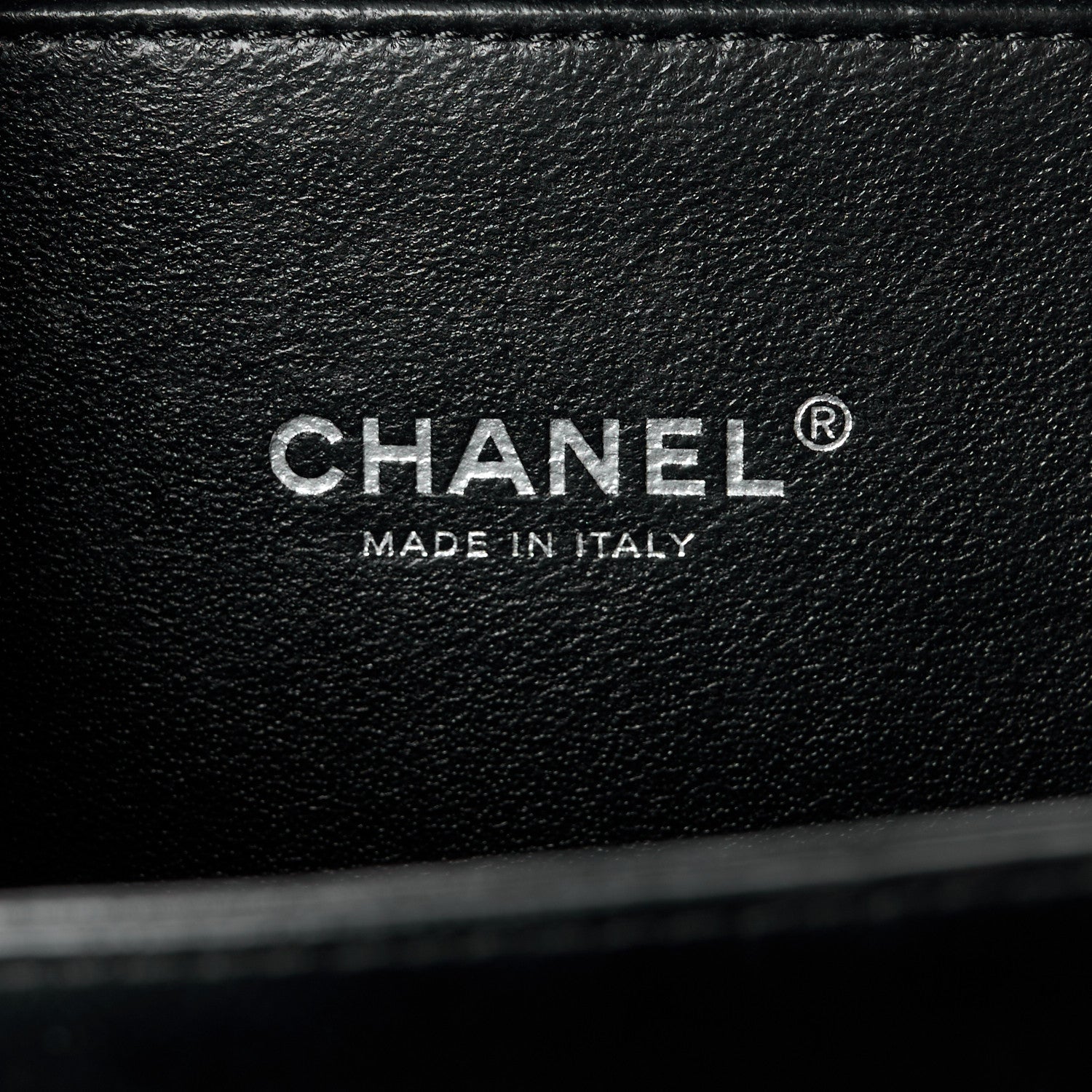 Chanel Metallic Caviar Quilted Small CC Filigree Vanity Case Dark Silver 6 of 10