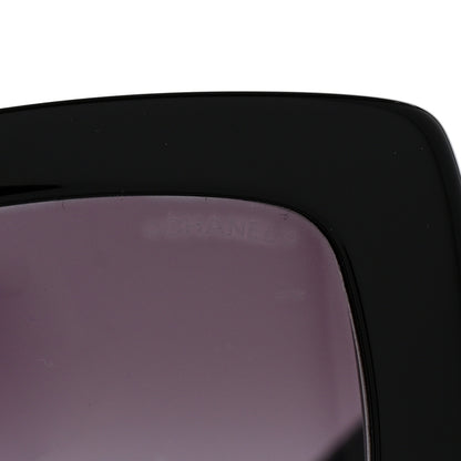Chanel Acetate Calfskin Square Sunglasses 5474-Q-A Black 5 of 7