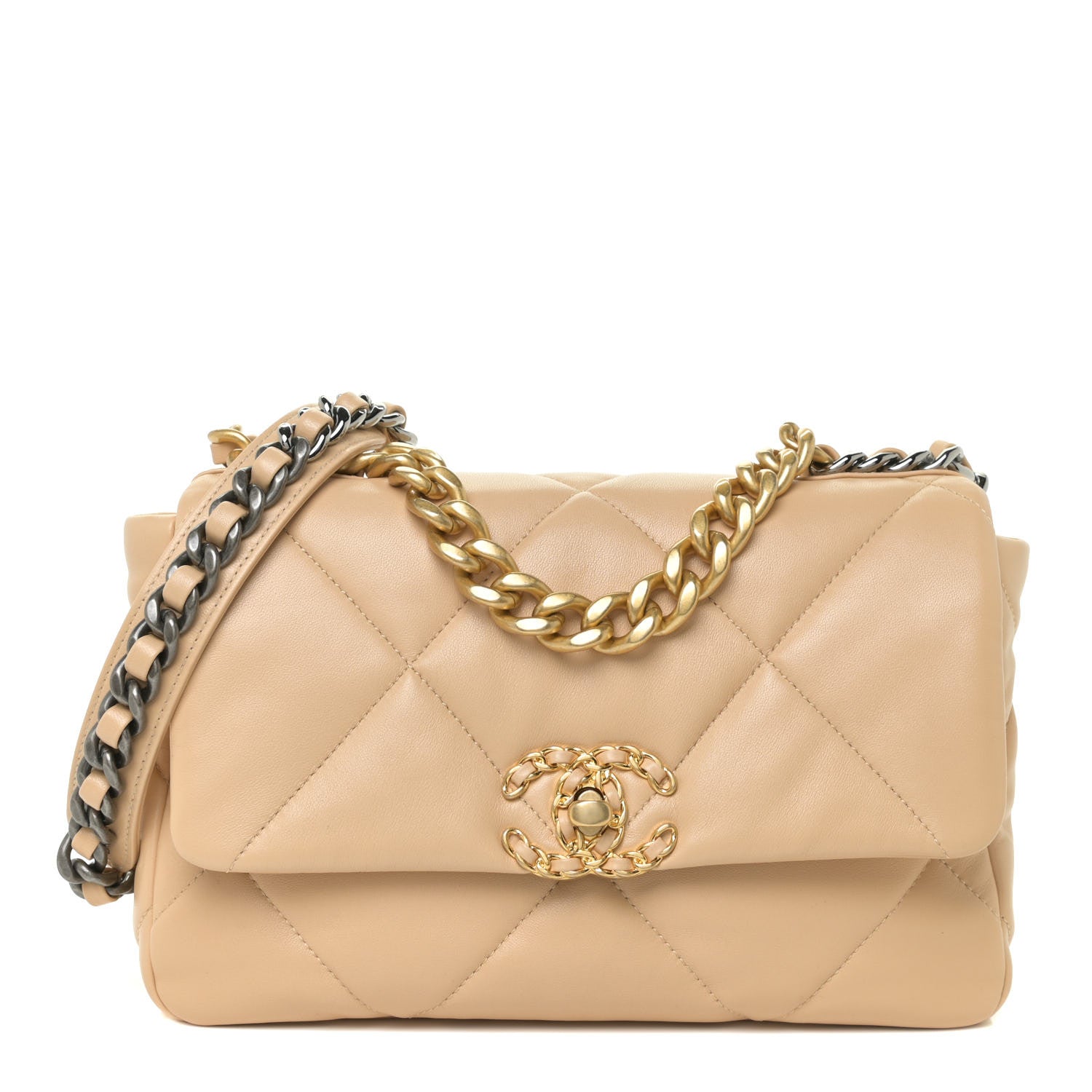 product image of chanel 22C beige FASHIONPHILE
