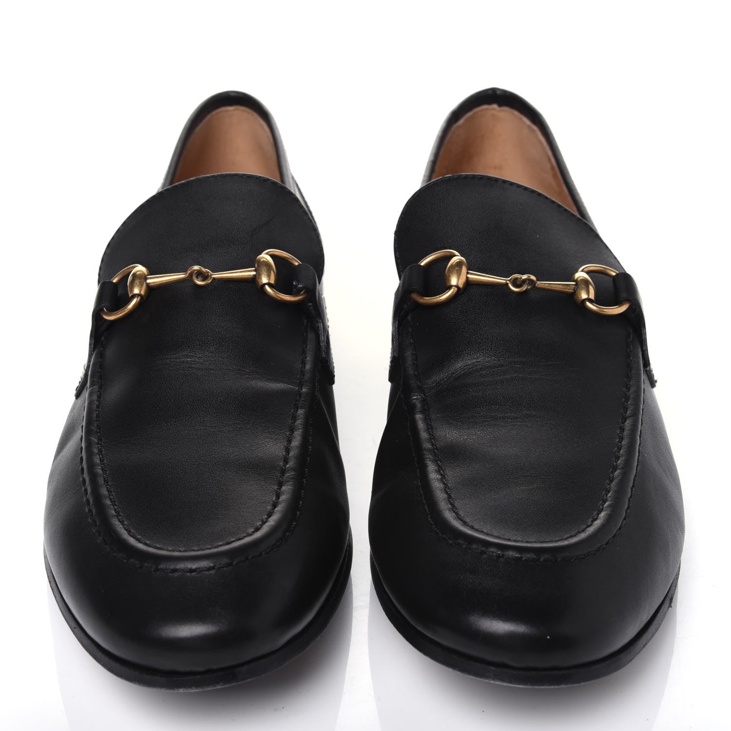 Gucci Calfskin Womens Jordaan Loafers 40.5 Black 2 of 9