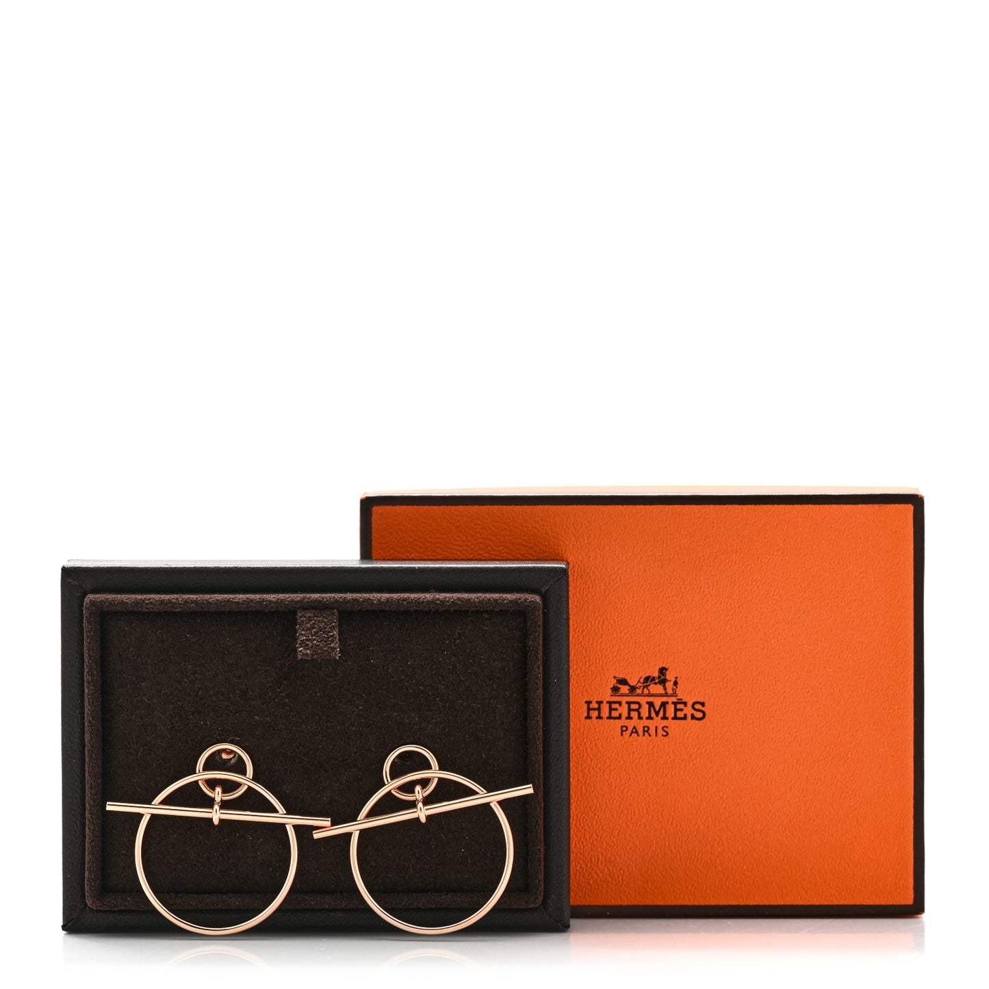 18K Rose Gold PM Loop Earrings