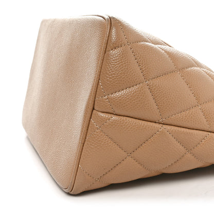 Chanel Caviar Quilted Medallion Tote Beige 10 of 12