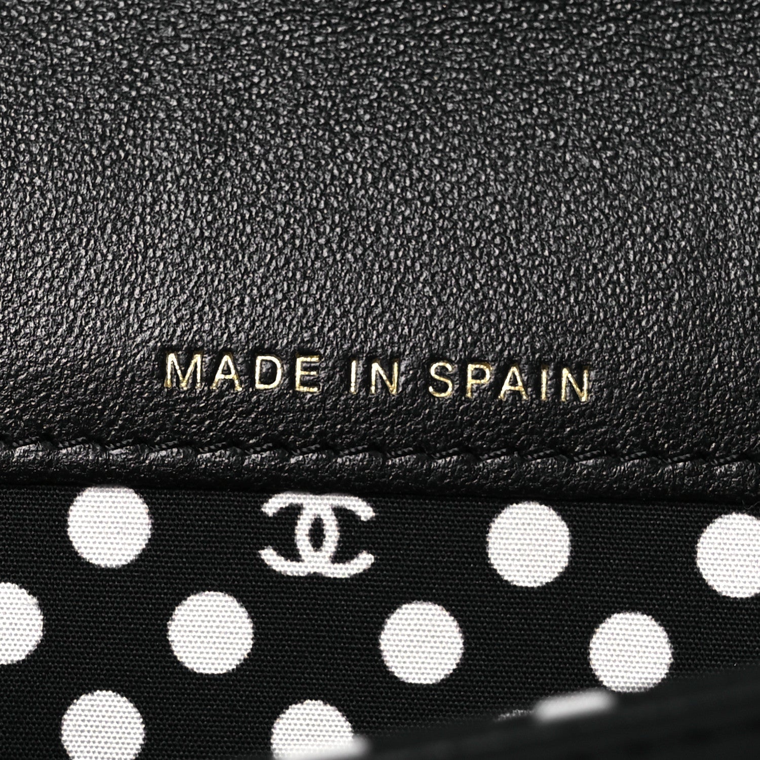 Chanel Lambskin Quilted Pearl CC Chanel Flap Card Holder Black 9 of 10