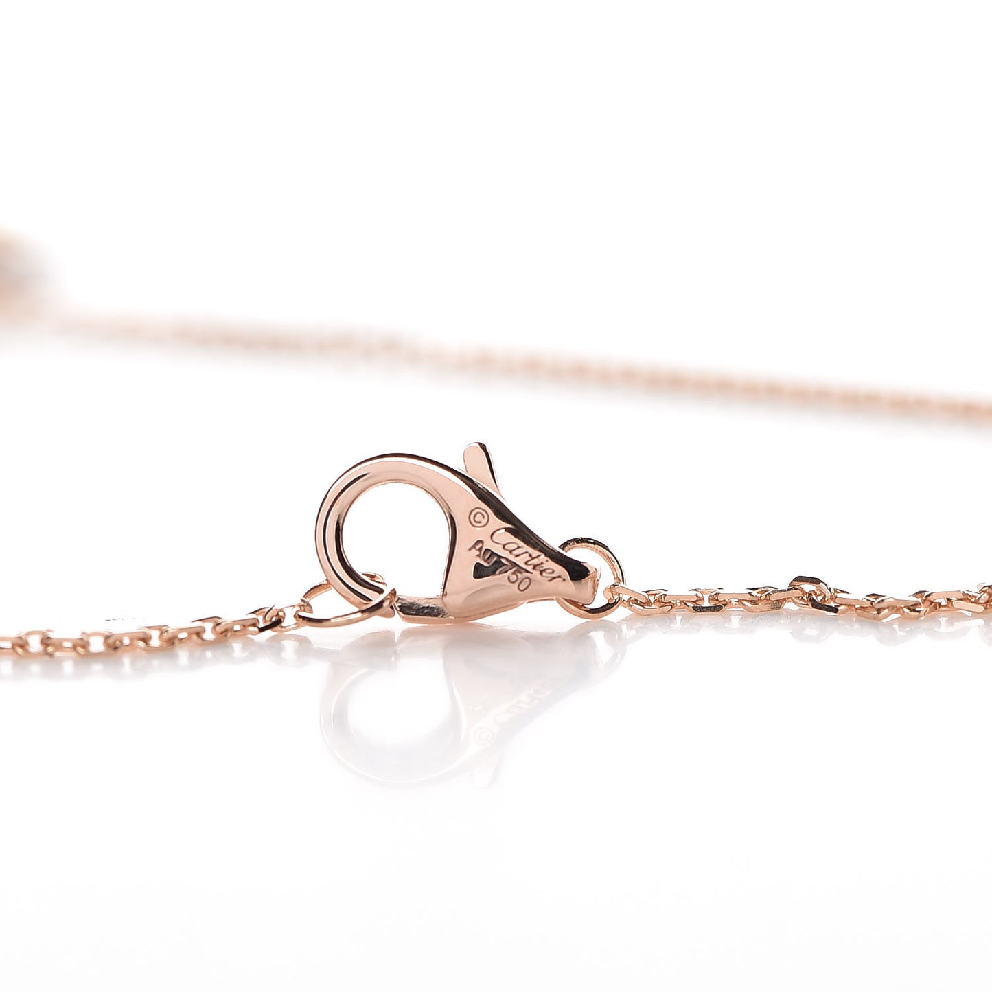 18K Pink Yellow White Gold Diamond Trinity Pendant Necklace