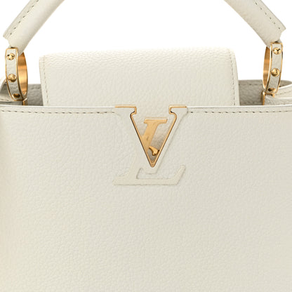 Louis Vuitton Taurillon Capucines BB Snow 7 of 10