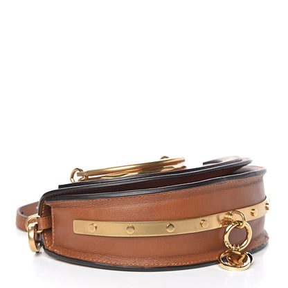 Chloe Calfskin Small Nile Bracelet Minaudiere Bag Caramel 4 of 13