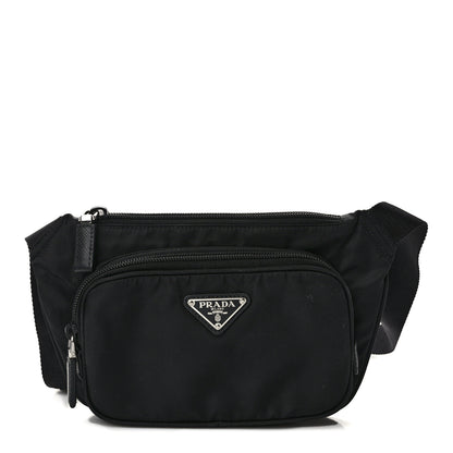 Prada Tessuto Nylon Saffiano Belt Bag Black 1 of 11