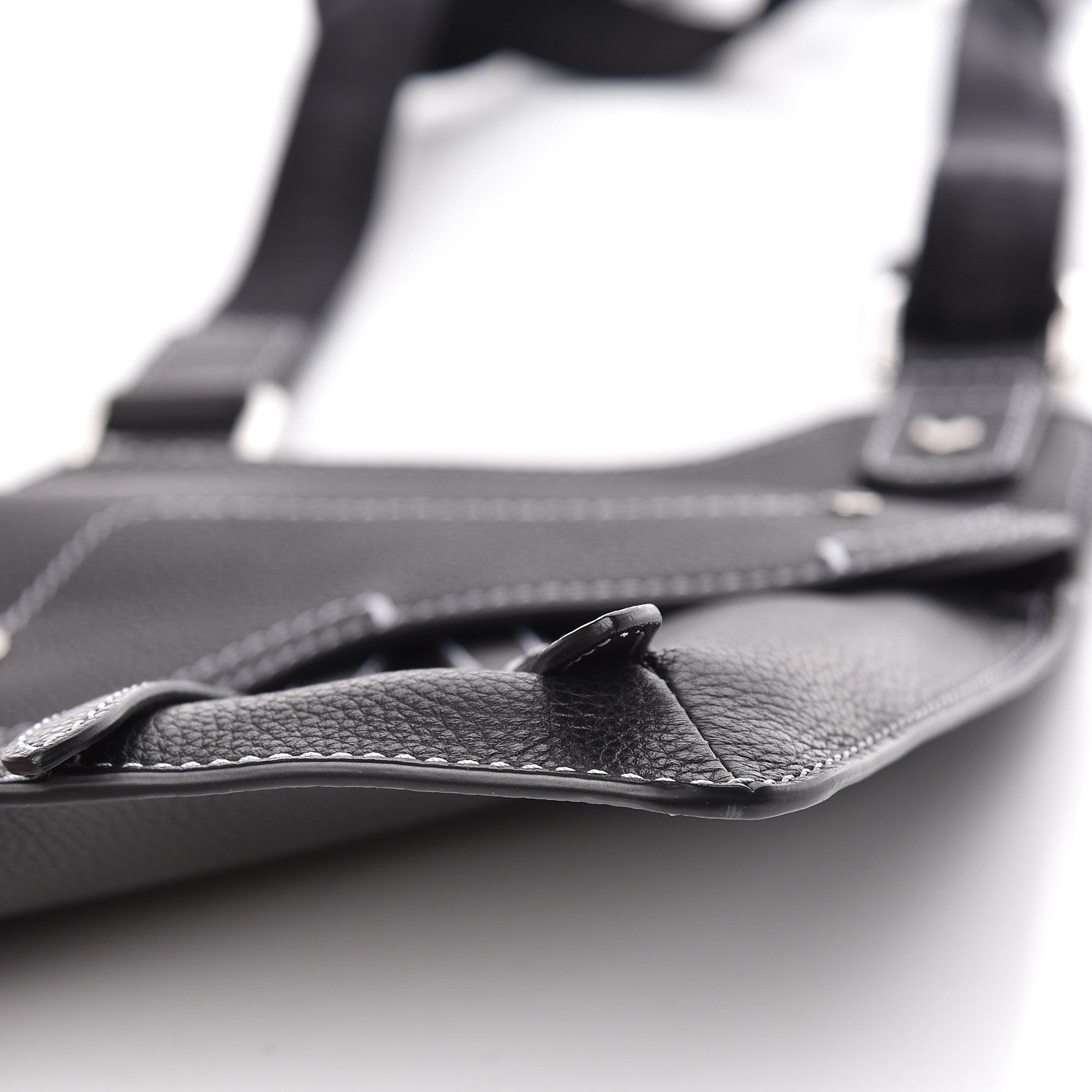 Christian Dior Calfskin Mens Messenger Bag Black 9 of 11