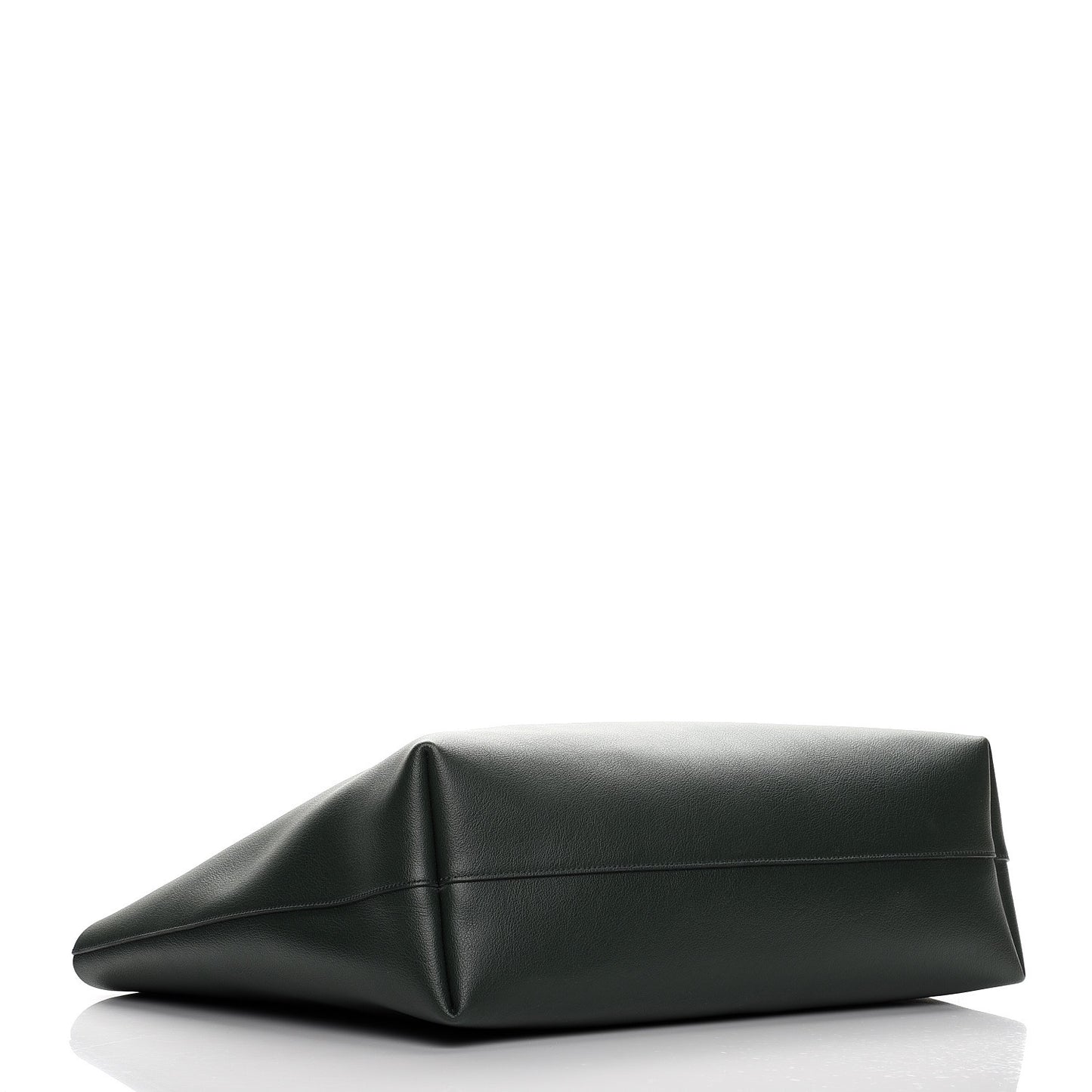 Calfskin Large Shopping Tote Dark Green